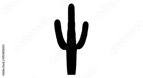 Saguaro Cactus Silhouette Icon