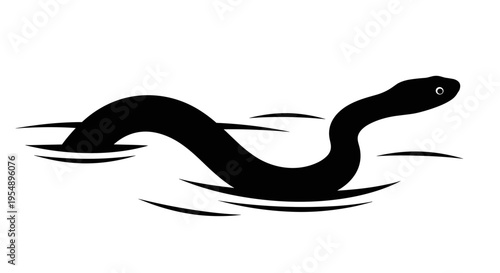 Black snake in water.