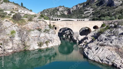 Le pont du diable  dans le département de l'hérault (34150) en région Occitanie.