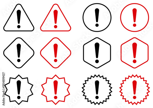 注意アイコンセット