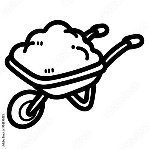 wheelbarrow illustration