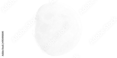 Quadro em tela cotton swabs isolated on white e sphere isolated on white background Moon crysta