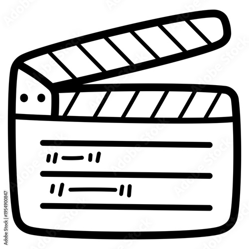 clapperboard illustration