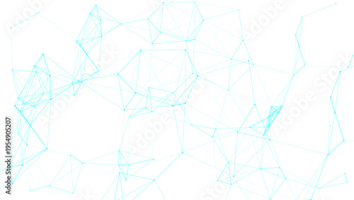 Vector Abstract azure graphic evokes interconnected network and digital innovation and highlights design, tech, and data science, with vibrant connection 