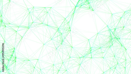 Vector Interconnected network creates complex relations in turquoise hues represent technological evolution and innovation, and data flow depicts intricate digital connectivity and visualization 