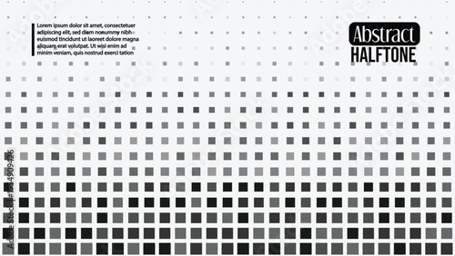 Abstract halftone background pattern with gradient square shapes