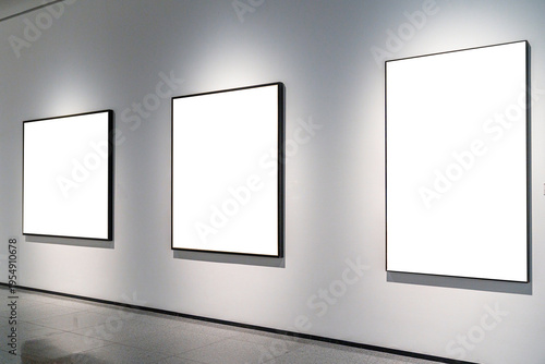 blank frame in gallery