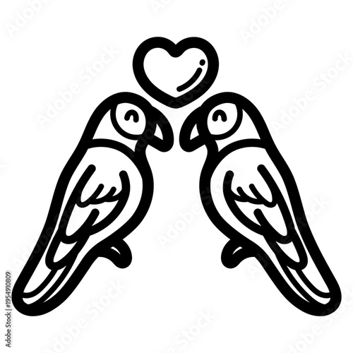 love birds illustration