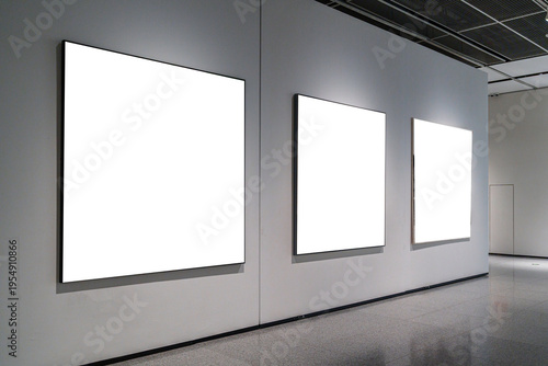 blank frame in gallery
