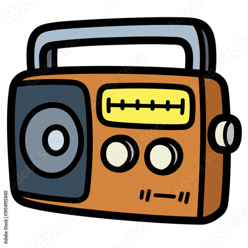 radio illustration
