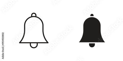 Bell icon for ui app design and web designs