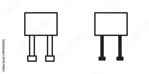 Billboard icon for ui app design and web designs