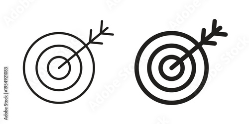 Bulls eye icon for ui app design and web designs