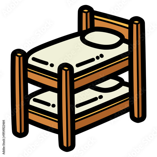bunk bed illustration