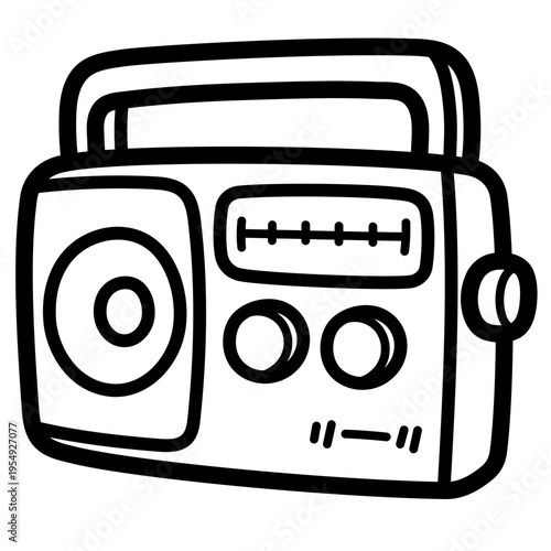 radio illustration