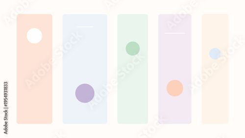 Creative startup brand background with poster style pastel columns, bold spacing and polished abstract composition for landing pages and decks