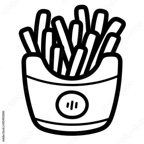 french fries illustration