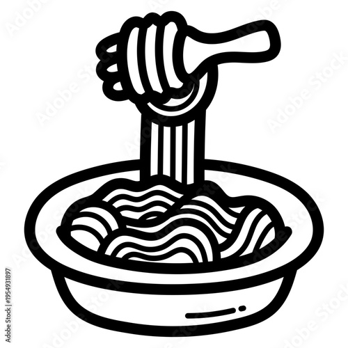 spaghetti illustration