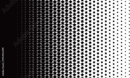 左側が濃い星でできたハーフトーンの背景