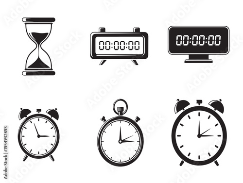 Collection of clocks and time keeping devices
