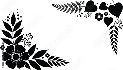 Large collection of black baby silhouettes including newborn infant, toddler playing, crawling baby, pregnant woman, stroller, and nursery items isolated on white background for design.