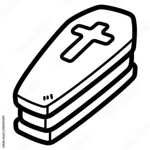 coffin illustration
