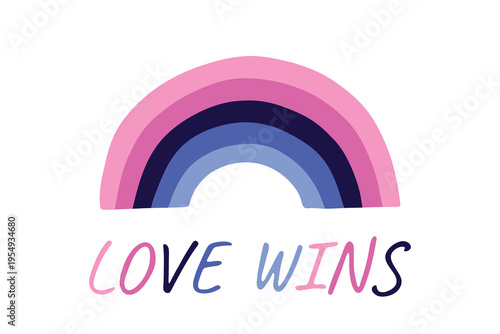 Colorful rainbow shape Omnisexual pride flag Happy pride day LGBTQIA community Pride Month Vector hand drawn doodle for posters, stickers, logo, cards