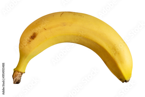 Fresh ripe banana fruit iso...