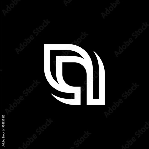 A sharp, futuristic lowercase "a" mark with dynamic, sweeping leaf strokes and precise spacing.