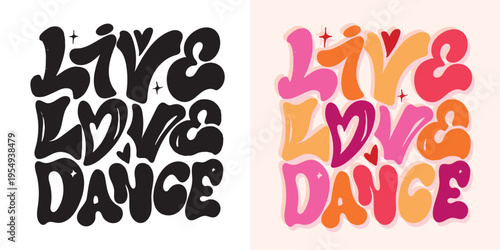 Life is better when you dance. Hand drawn doodle lettering motivation postcard - banner art with letters about dance