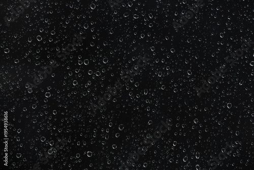 Bild auf Leinwand Raindrops on glass window isolated on transparent background