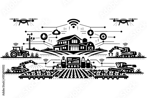 Smart Farm Technology Drones and WiFi in Agriculture