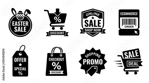 Clearance Sale Discount Vector Labels Collection