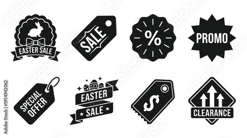 Retail Promotion Vector Icons – Sale, Discount, Clearance & Special Offer