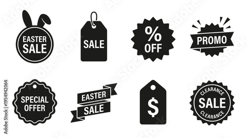 Retail Promotion Vector Icons – Sale, Discount, Clearance & Special Offer