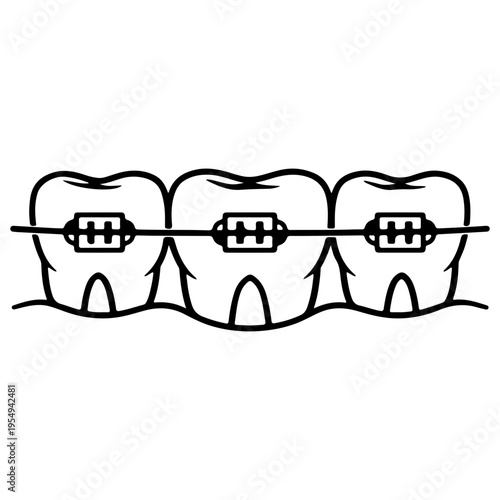 illustration of a tooth with a toothbrush
