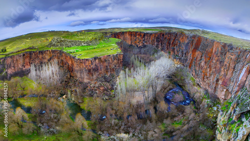 Cappadocia is a region formed 60 million years ago by the erosion of soft layers created by the lava and ash erupted from Mount Erciyes, Mount Hasan, and Mount Göllüdağ over millions of years by rain 