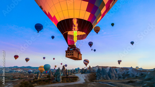 Quadro em tela Cappadocia is a region formed 60 million years ago by the erosion of soft layers