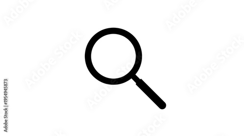 Magnifying Glass Icon Closeup.