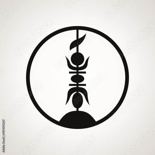 Fleche faitiere - symbol from the flag of New Caledonia