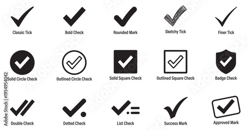 Check mark icon. Check mark vector icon. Checkmark Illustration. Vector symbols set ,green checkmark isolated on white background. Correct vote choise isolated symbol. Vector Illustration. EPS 10