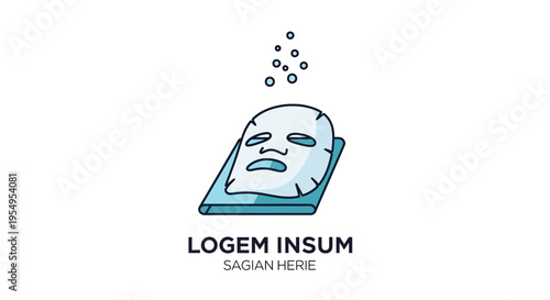 A blue emoticon face on a pillow.