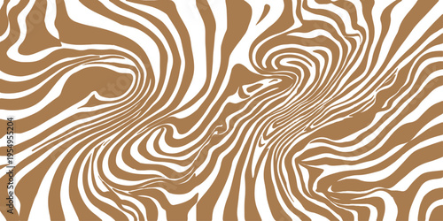 Black and white zebra skin seamless pattern vector featuring geometric curve lines and wave ornaments for a vintage textile fabric backdrop or decorative wallpaper design