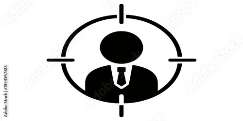 A 3d cartoon illustration of a businessman hitting a shooting target with a bow and arrow to symbolize success and business goals