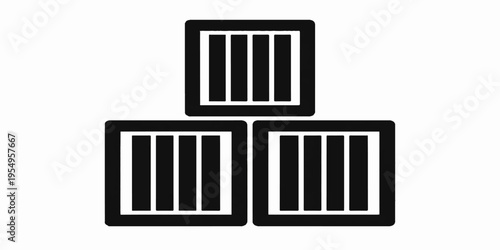 Black and white barcode vector illustration for business retail tags and sale price labels featuring a scan data sign design icon for shopping information and shop buy concepts
