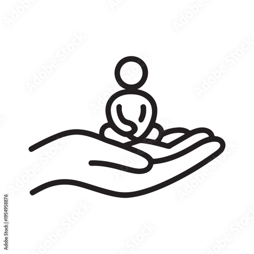 Abstract fluid organic shape icon design