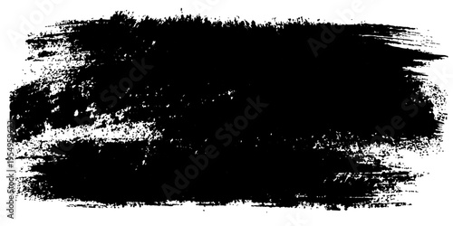 Bold and expressive grunge brush stroke. this design is a versatile graphical element.