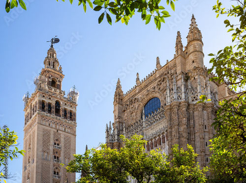 Seville Cathedral of Saint Mary of the See (Catedral de Santa Maria de la Sede) and Giralda tower