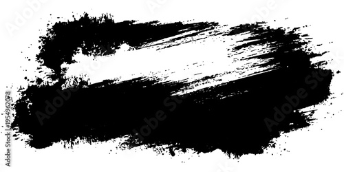 A bold black brushstroke creates a dynamic textural element. Perfect for design projects or adding a touch of edgy artistic flair.