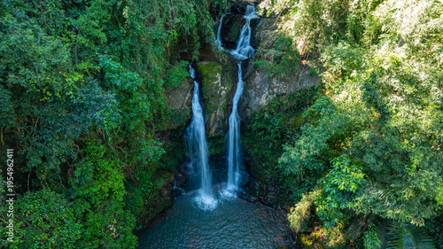 Foto Sapan Waterfall is renowned for its tranquil forest atmosphere and cool, refreshing air